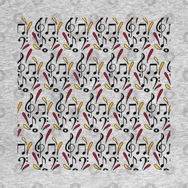 Music Notes | Musical | Warm Palette by HLeslie Design